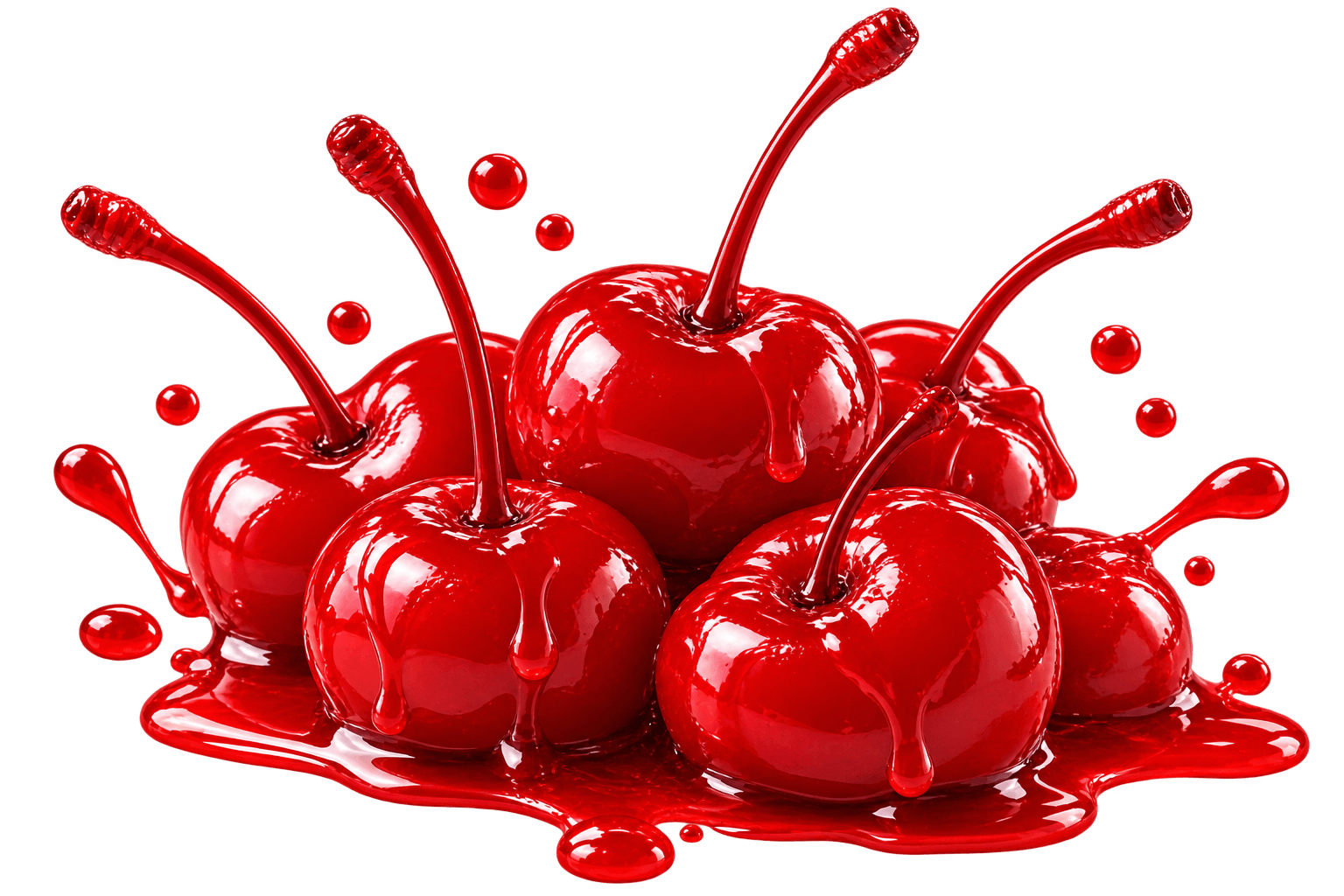 Cherry Syrup Cluster topping