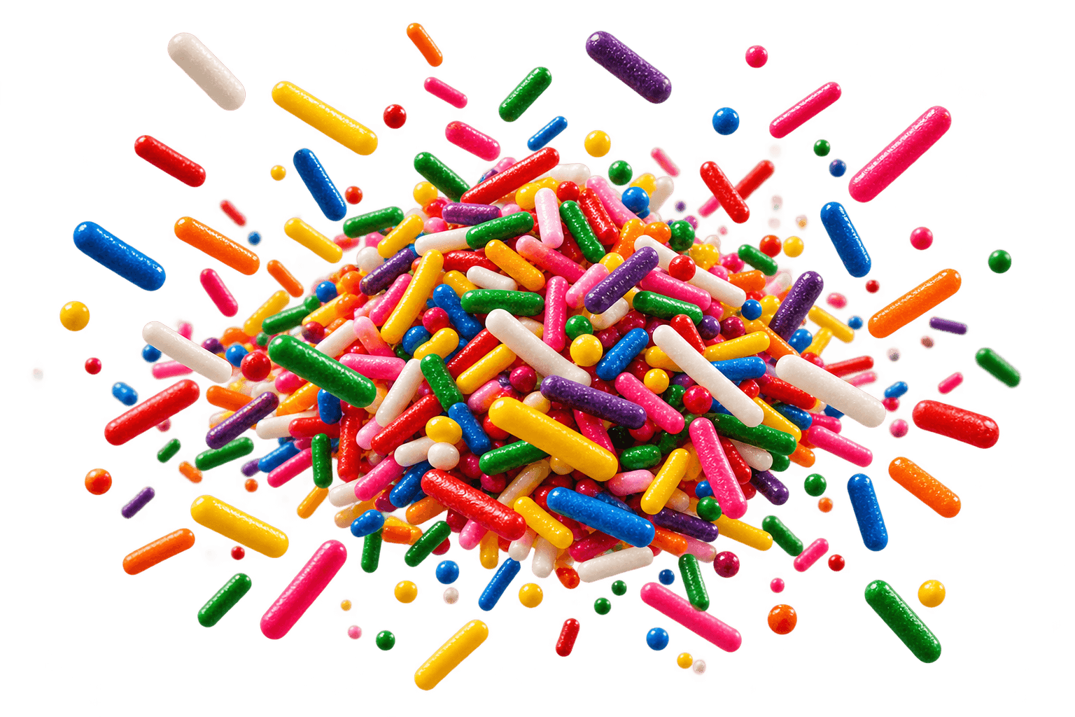 Rainbow Sprinkles topping